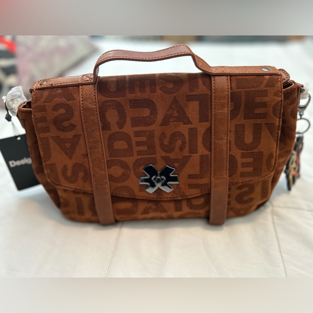 Desigual Borsa Donna Modello BRAND BRONX Brown